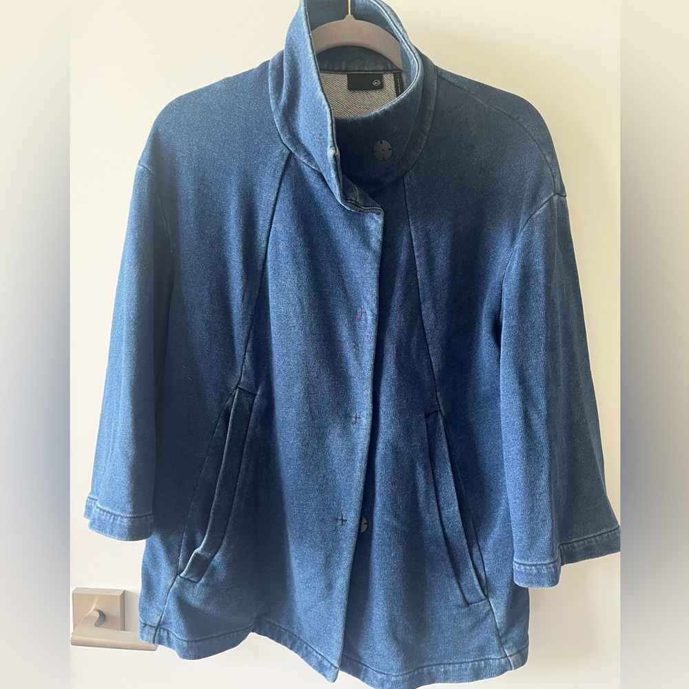 Ag Adriano Goldschmied Blue Jean Jacket Relaxed Fit